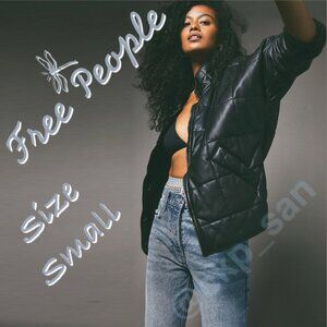 NWOT Free People Dolman Quilted Vegan Jacket Sz S